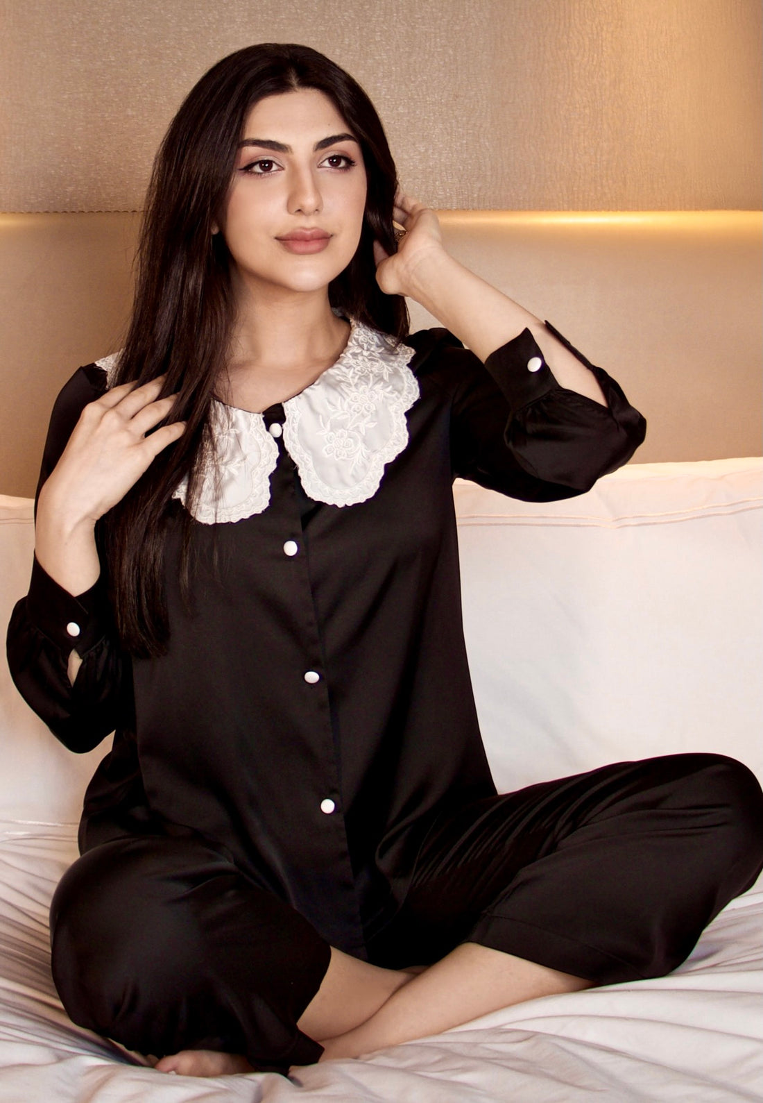 Classy Long Satin Pyjama Set