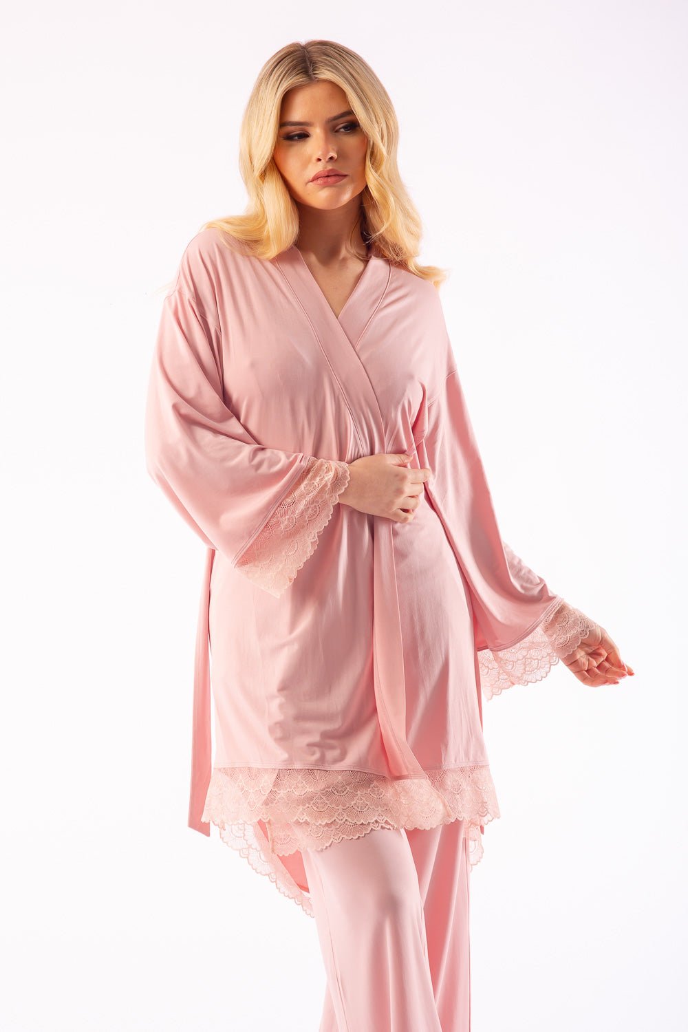 Cami - Pant PJ Set with Robe - ROOSHKA Women&